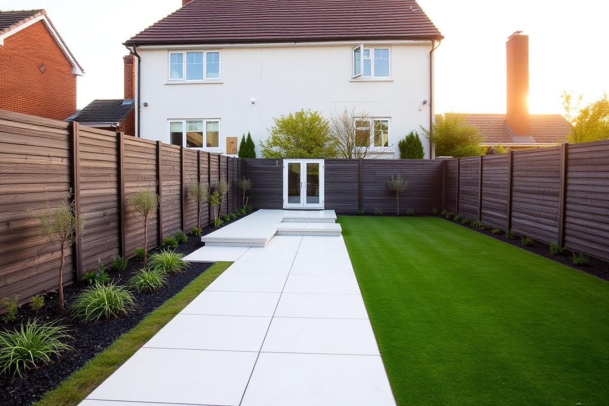 Back garden transformation after D.O.K Groundworks work