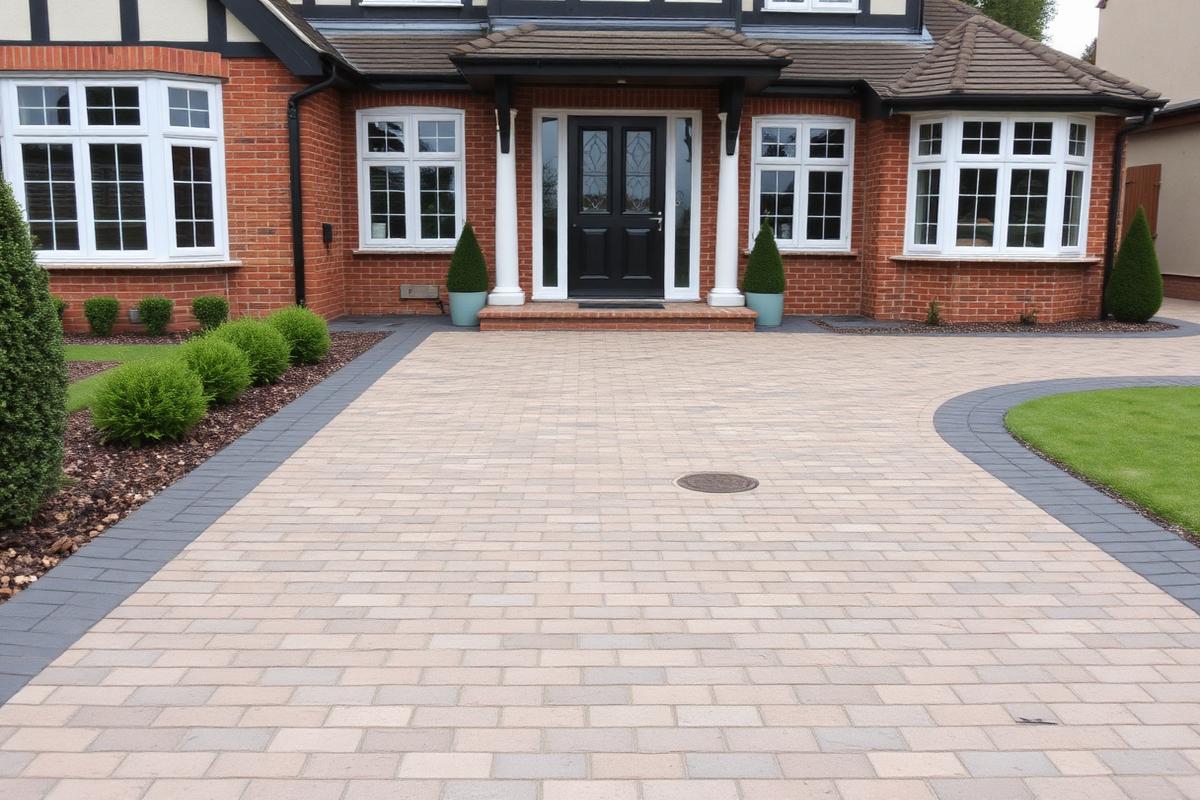 Front driveway transformation after D.O.K Groundworks work