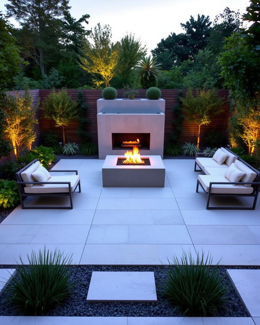 Patio & Firepit Area
